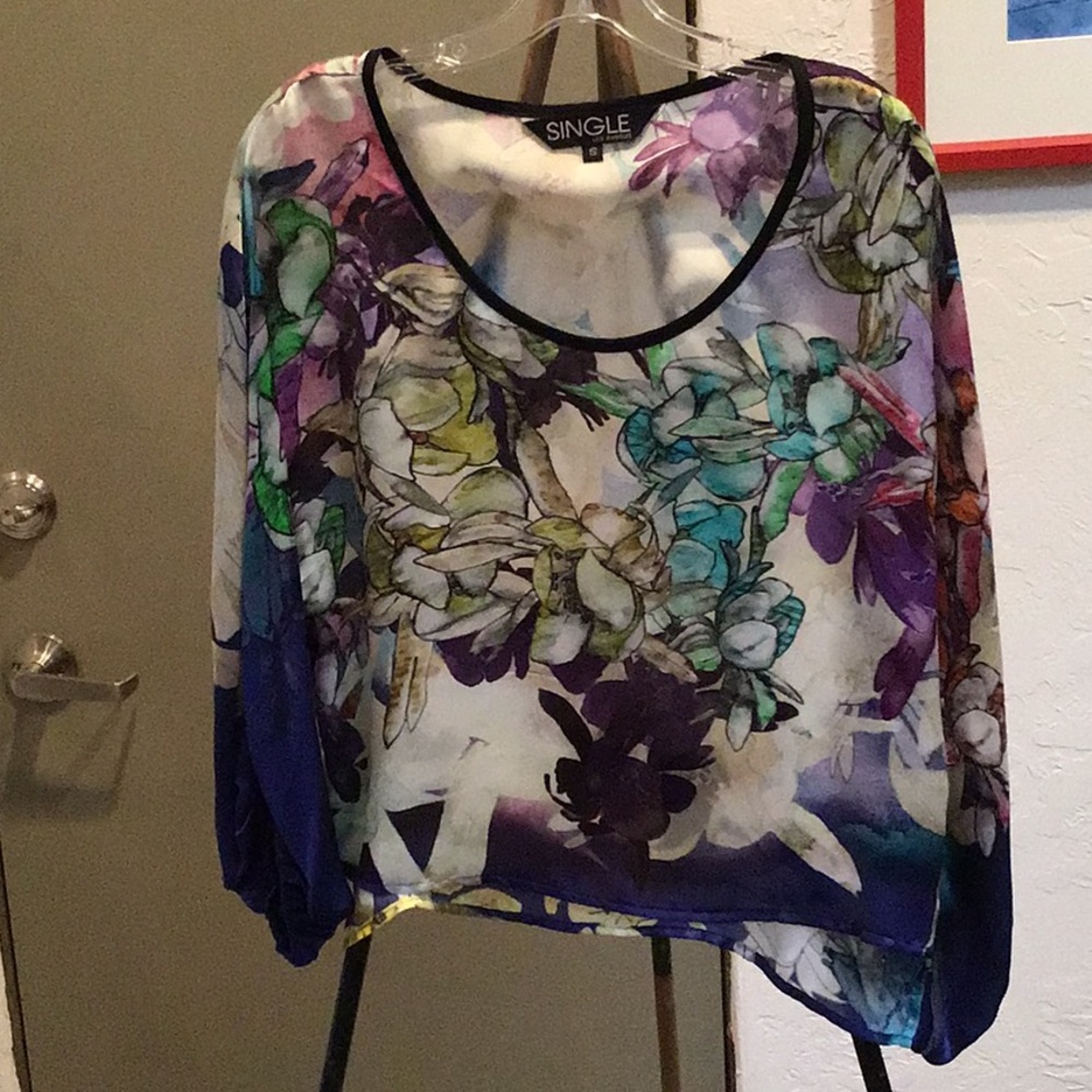 Silk Multi-Colored Top